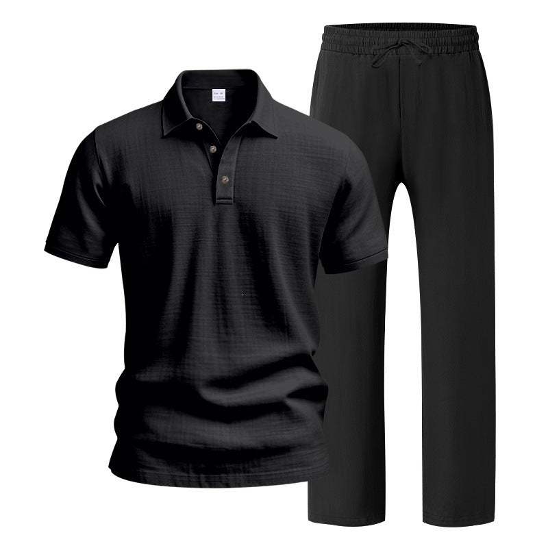 Men’s Linen Beach Two Piece Set