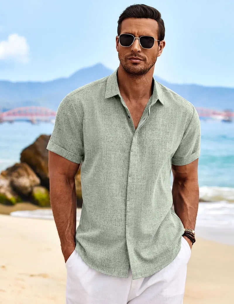 Coastal Breeze Linen Shirt