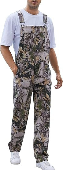 STRETCH CAMO BIB OVERALLS