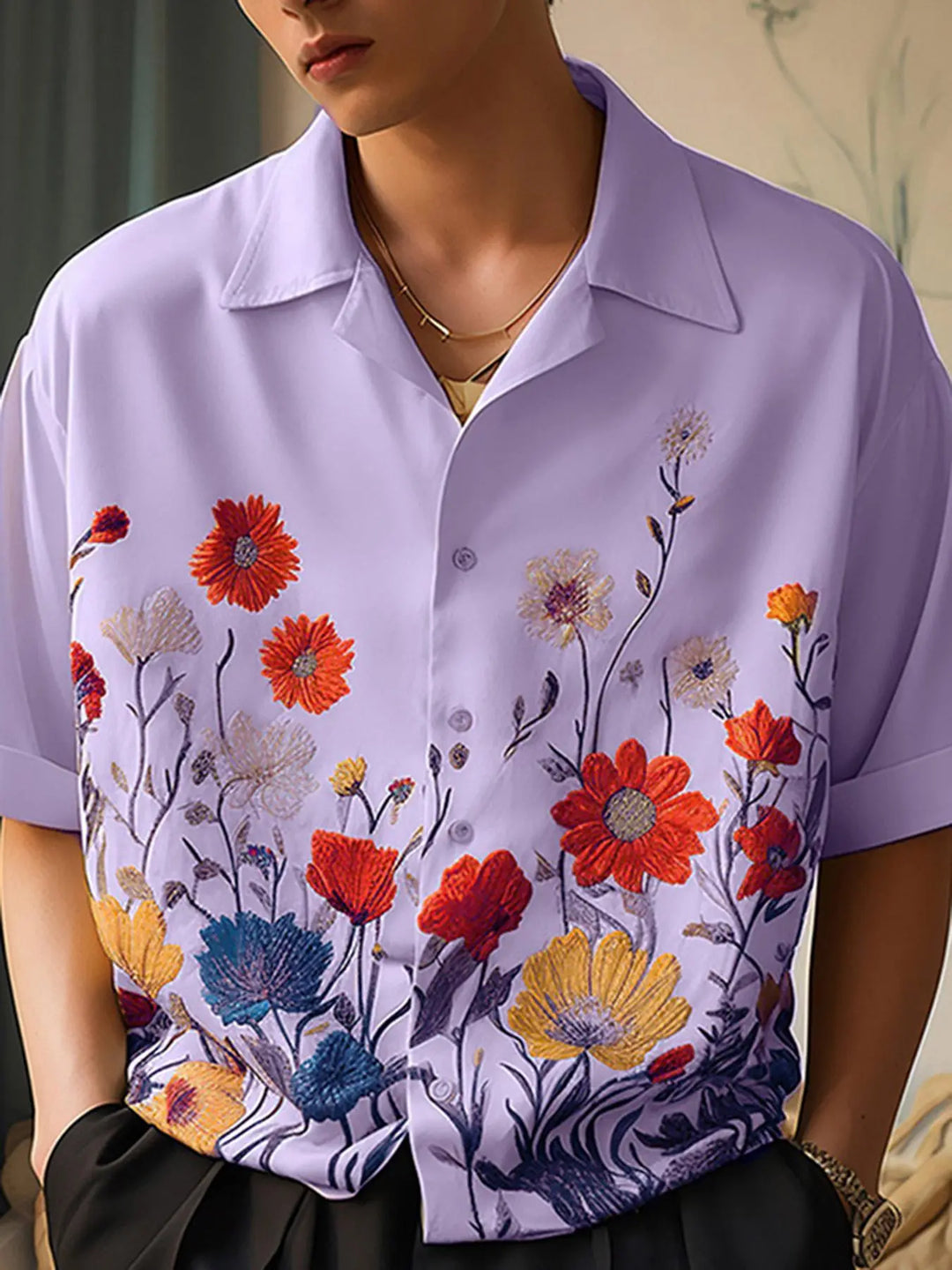 FloraLuxe Resort Shirt