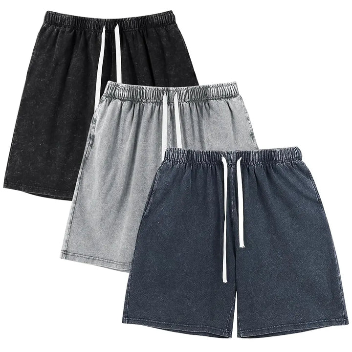 Acid Wash Sweat Shorts