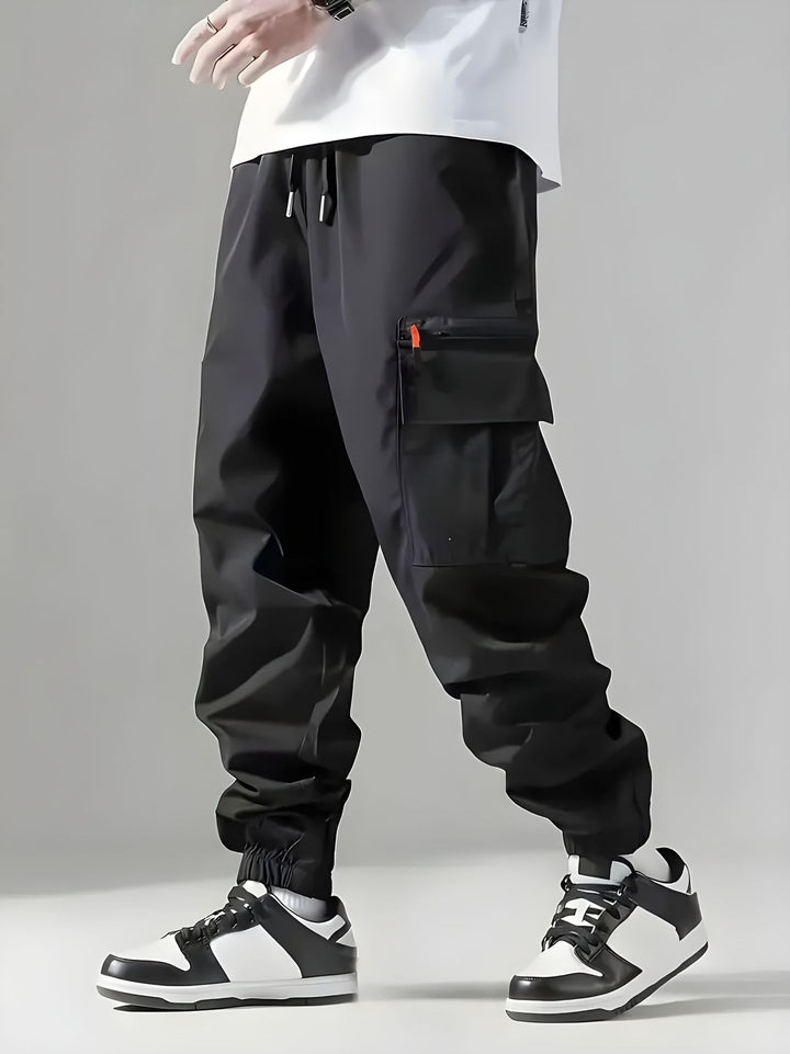 Drawstring Waist Cargo Pants