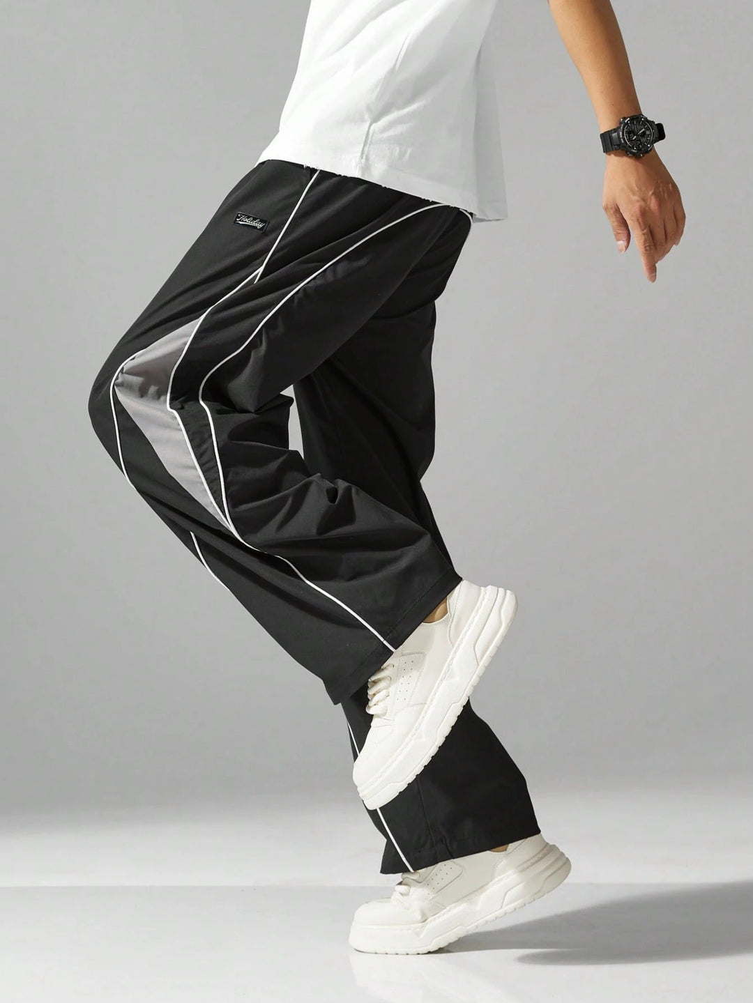Wide-Leg Performance Track Pants