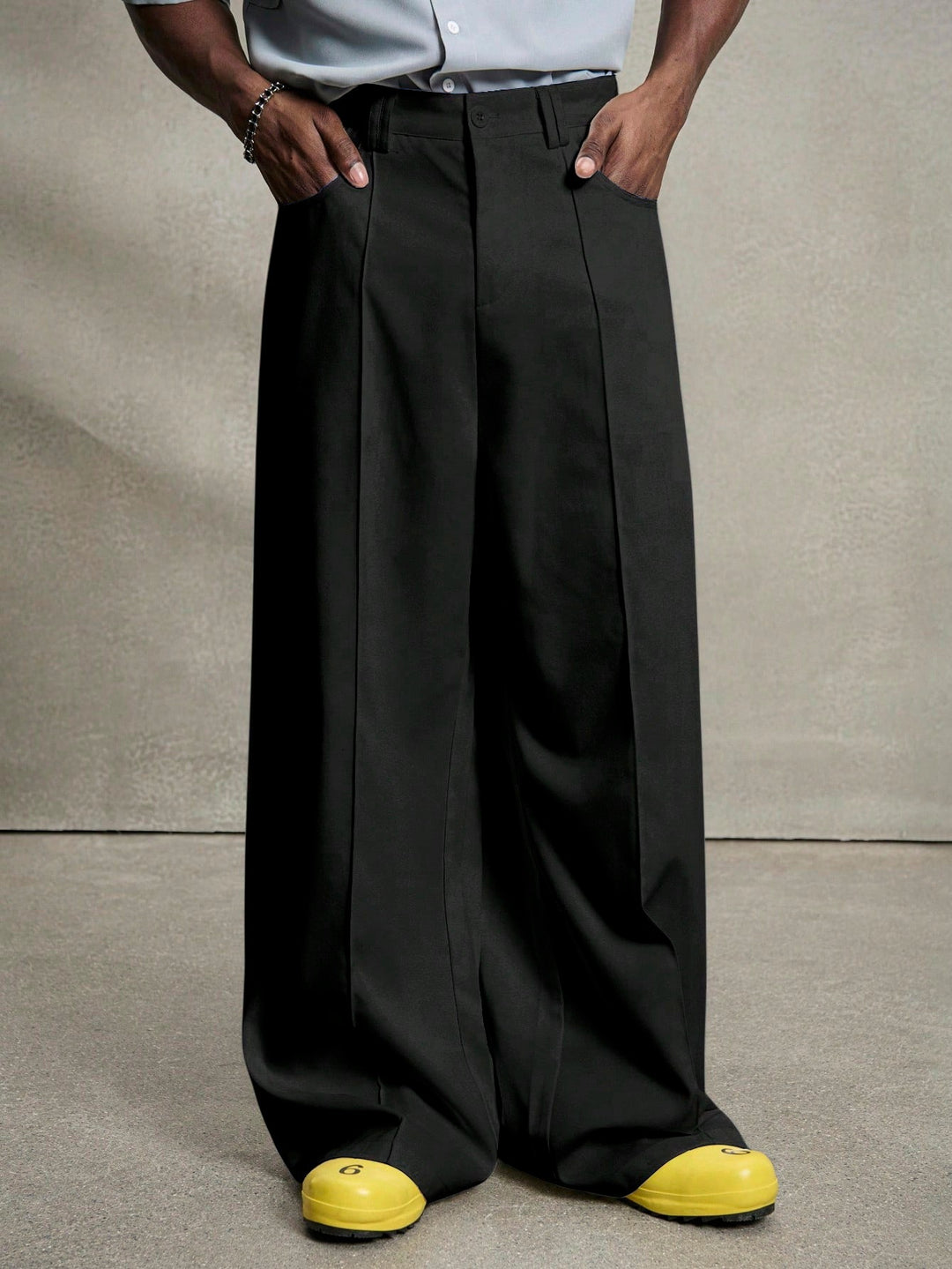Elite Drape Wide-Leg Trousers