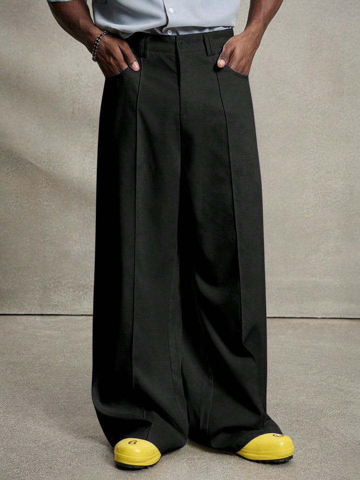 Elite Drape Wide-Leg Trousers
