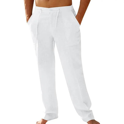 Coastal Linen Drawstring Trousers