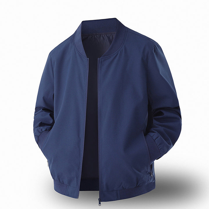 lightweight casual baseball-collar jacket