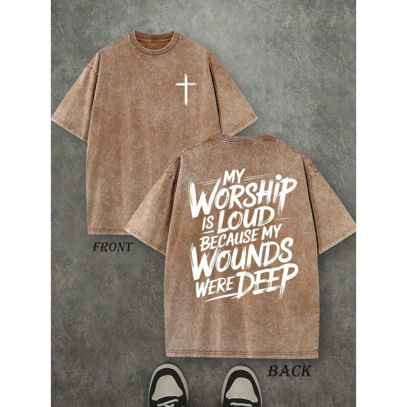 Worship Is Loud Vintage Faith Graphic Tee