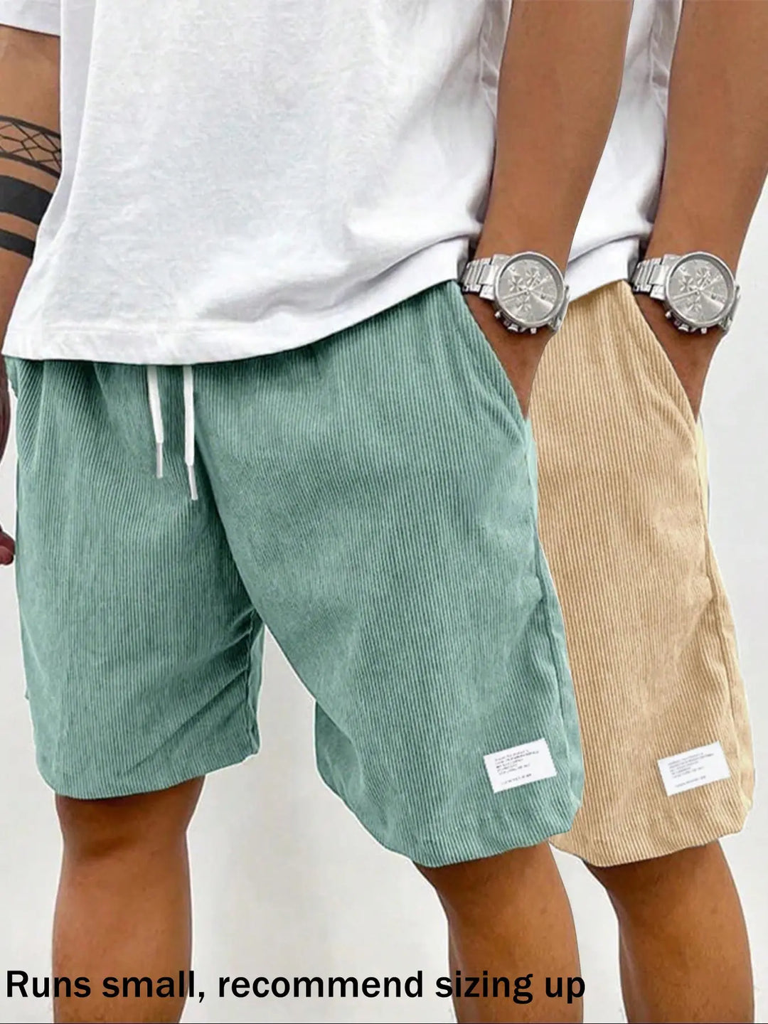 Textured Corduroy Comfort Shorts