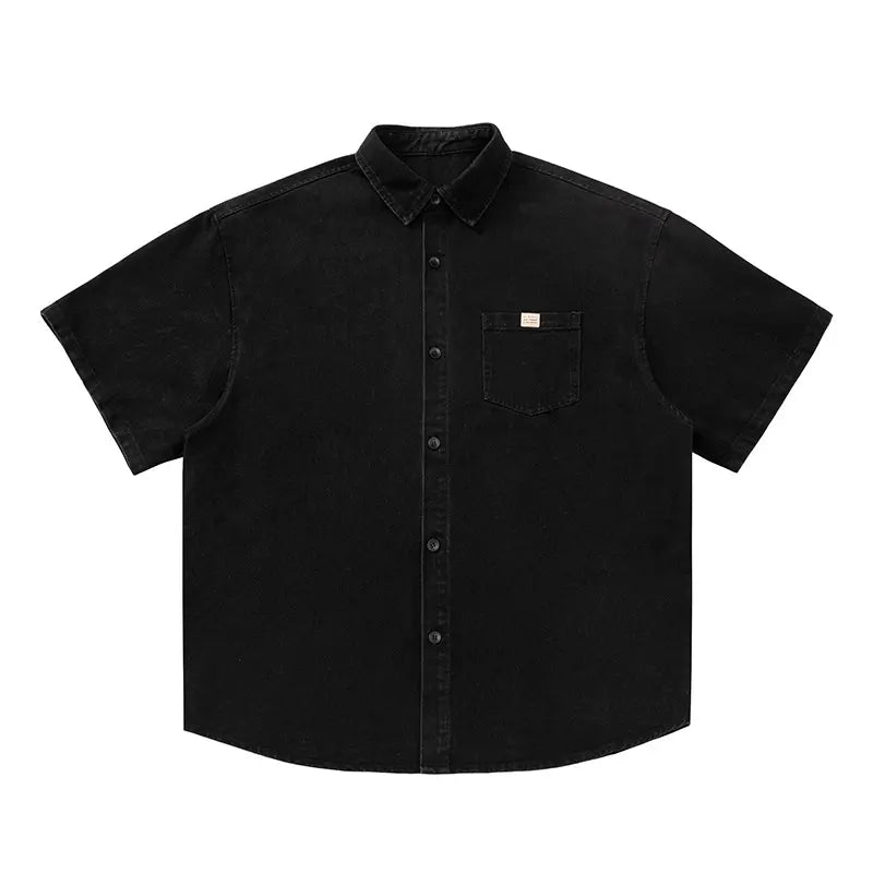 Vintage Denim Short Sleeve Shirt
