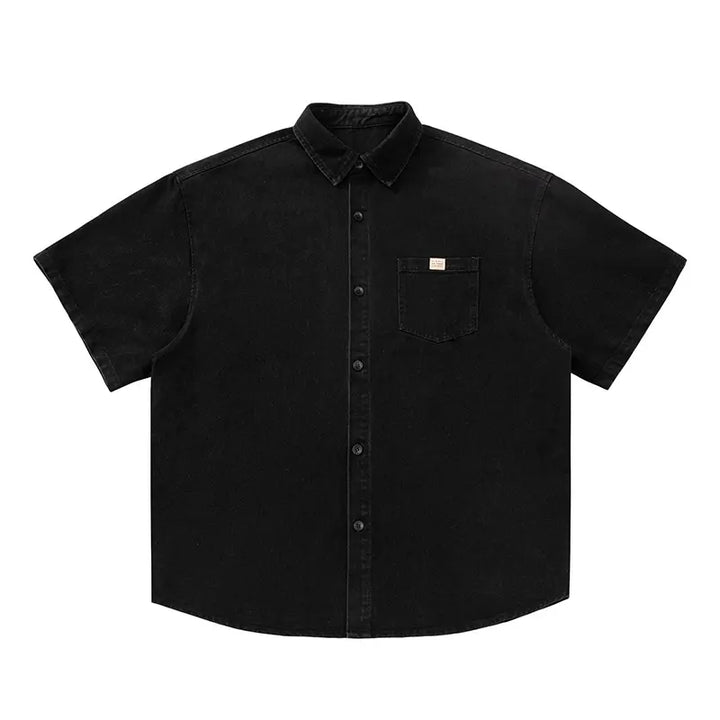Vintage Denim Short Sleeve Shirt