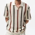 Monaco Knit Stripe Polo Shirt