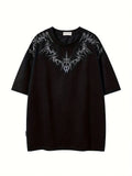Gothic Embroidered Oversized Street Tee