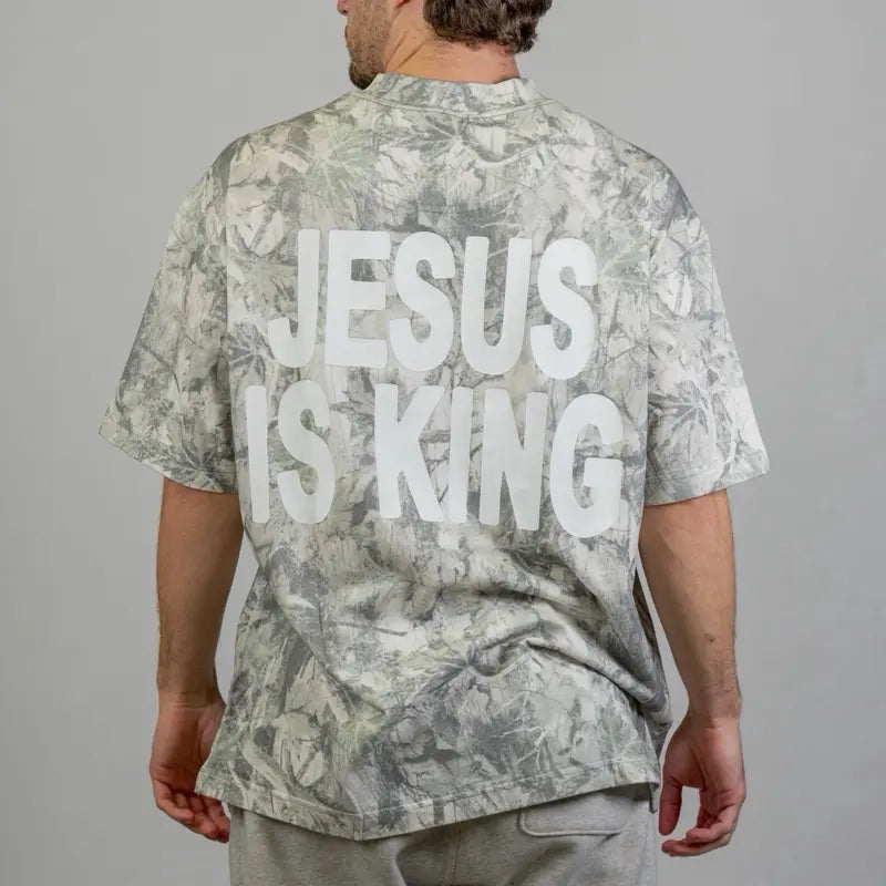 Jesus Is King Camo Faith Tee