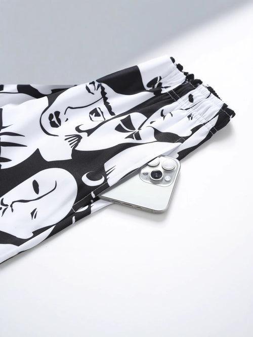 Abstract Faces Art Shorts
