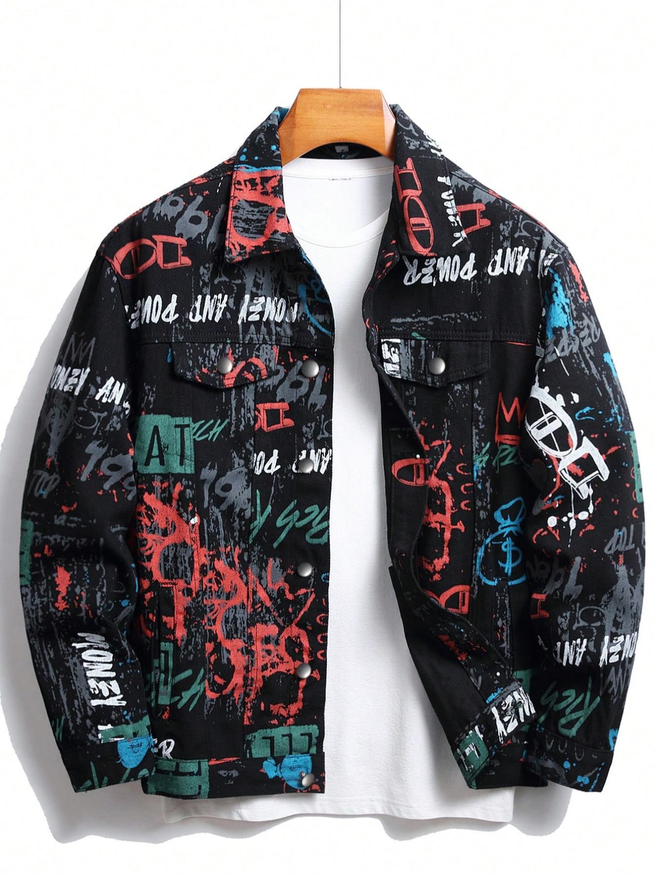 Urban Graffiti Denim Jacket