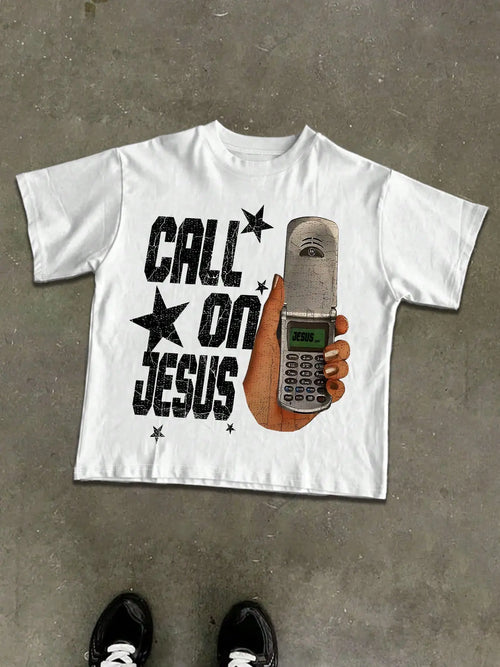 Call on Jesus Vintage Graphic Tee