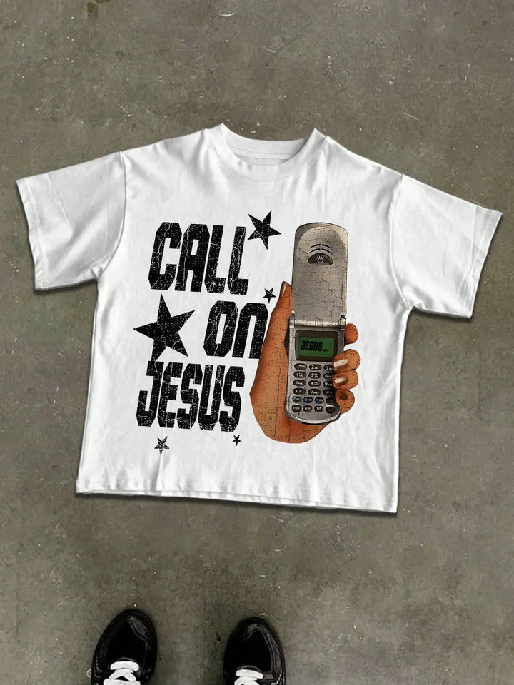 Call on Jesus Vintage Graphic Tee