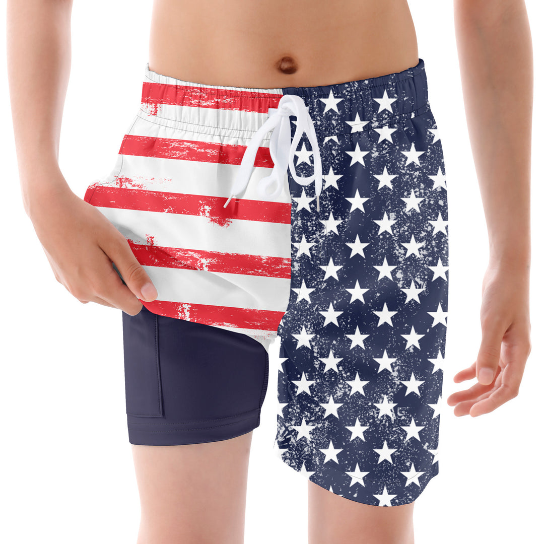 SharkWave 2-in-1 Beach Shorts