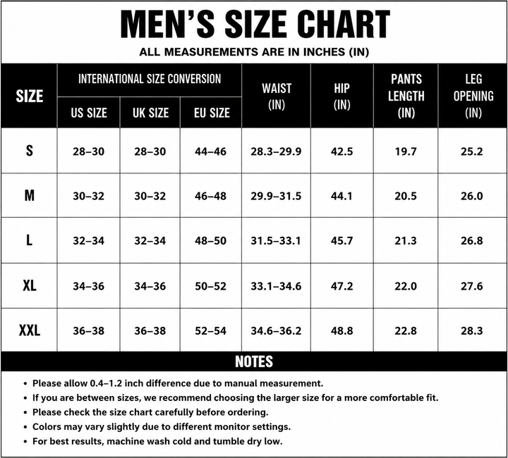 3PCS MEN&