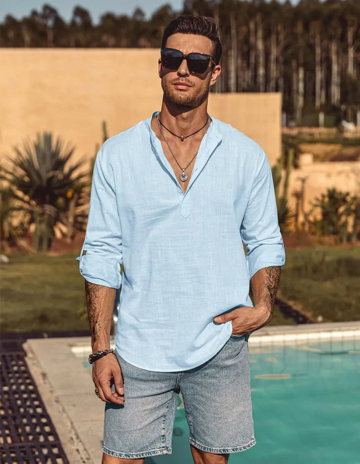 Coastal Linen Henley