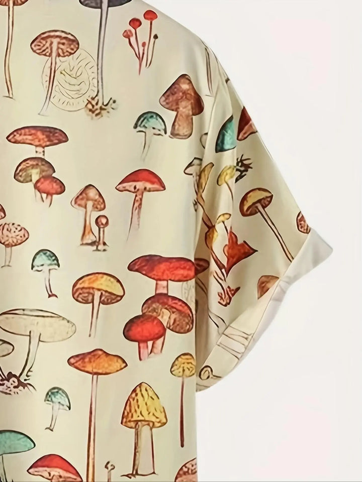 Mushroom Bloom Resort Shirt