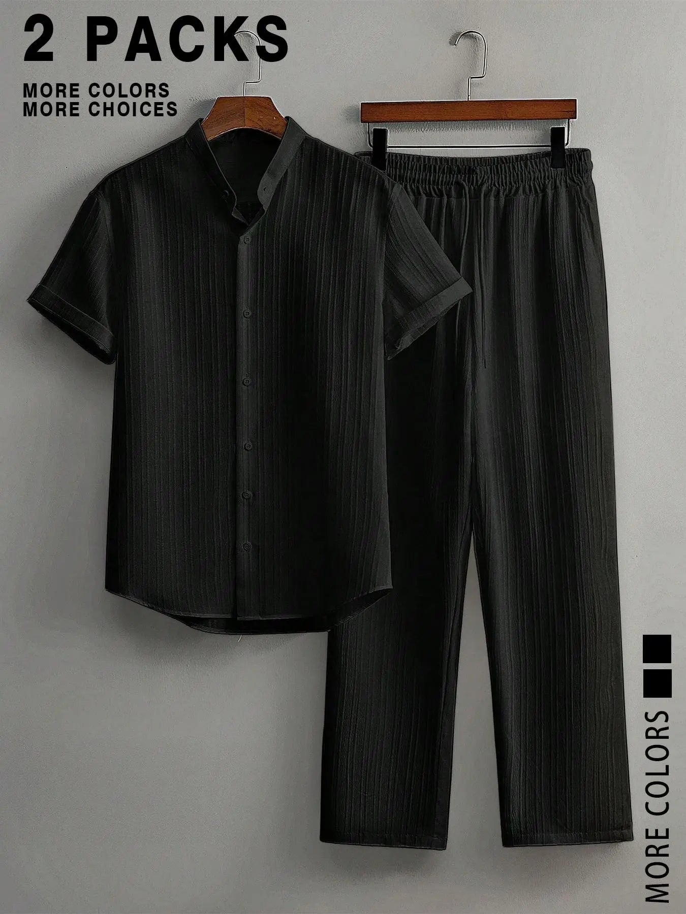 LinenEase Short Sleeve Shirt & Pants Set