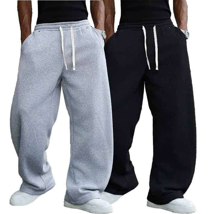 PLUS-SIZE WIDE-LEG PANTS