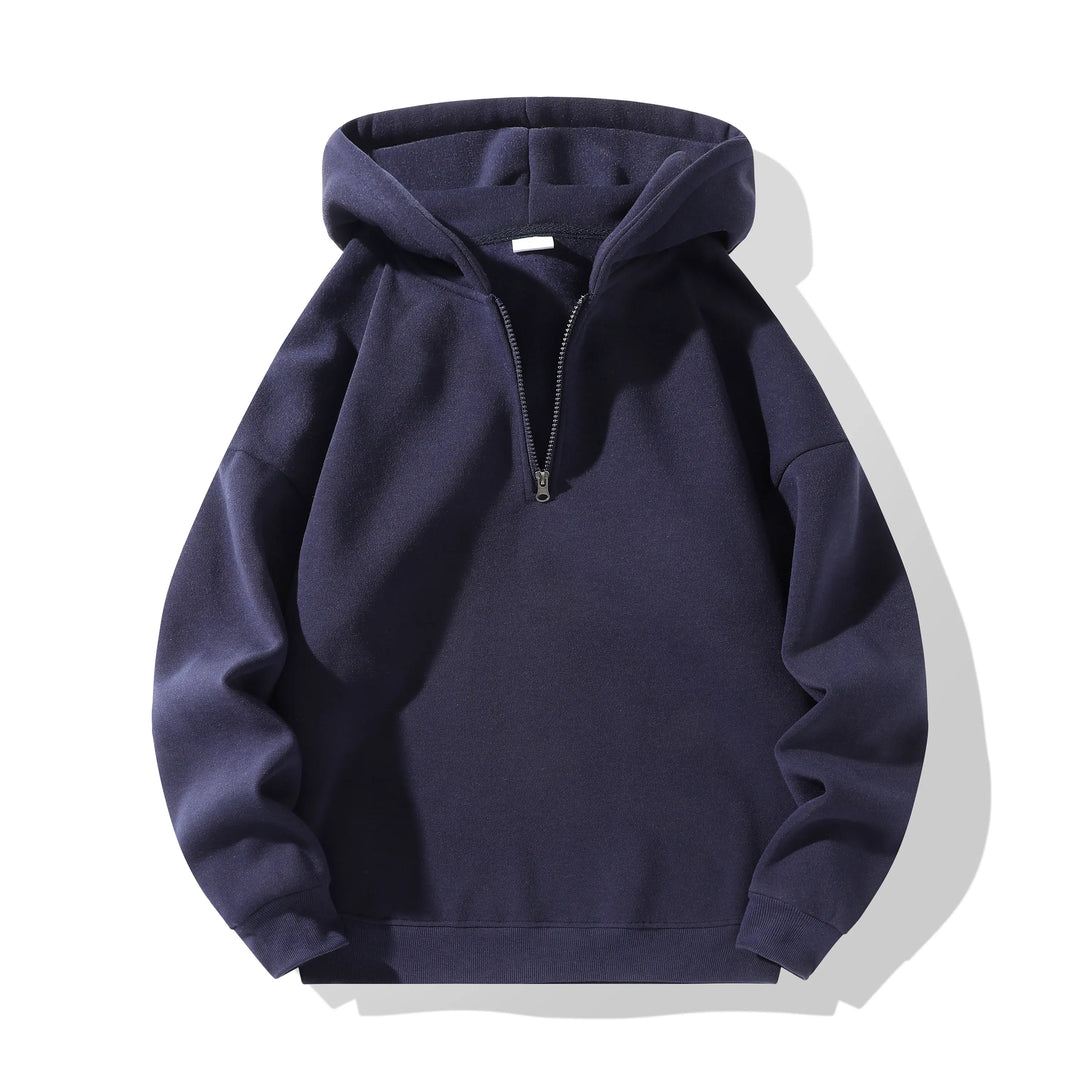 Half-Zip Long Sleeve Hoodie
