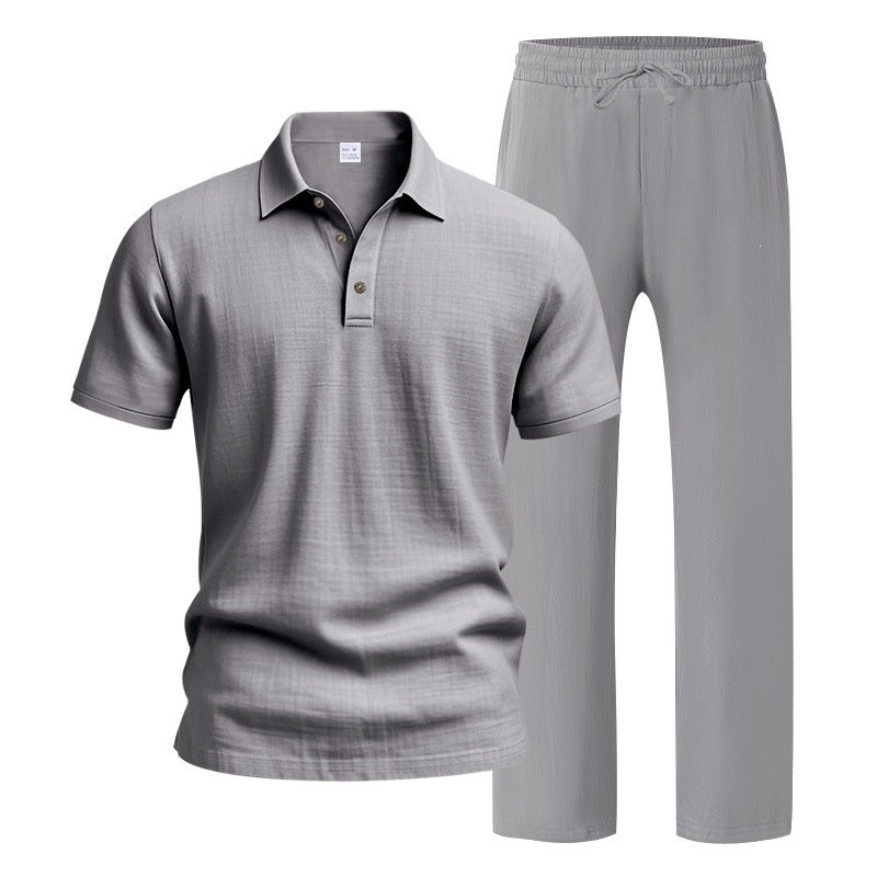 Men’s Linen Beach Two Piece Set