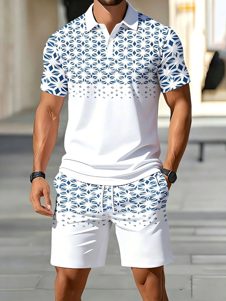 SUMMER GEO POLO SET