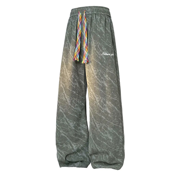 corduroy wide-leg streetwear pants