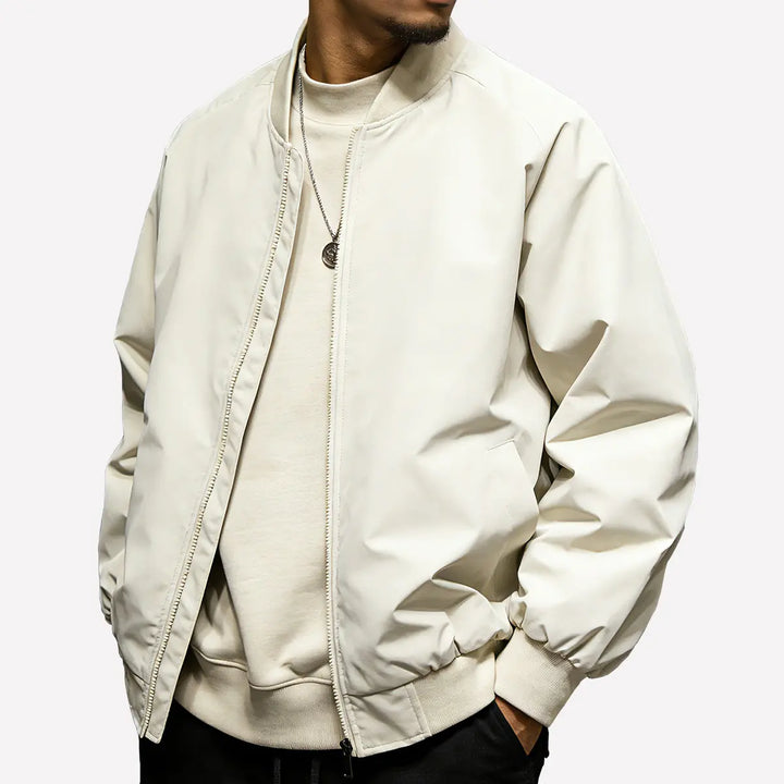 Lightweight Baseball Collar Zipper Jacket
