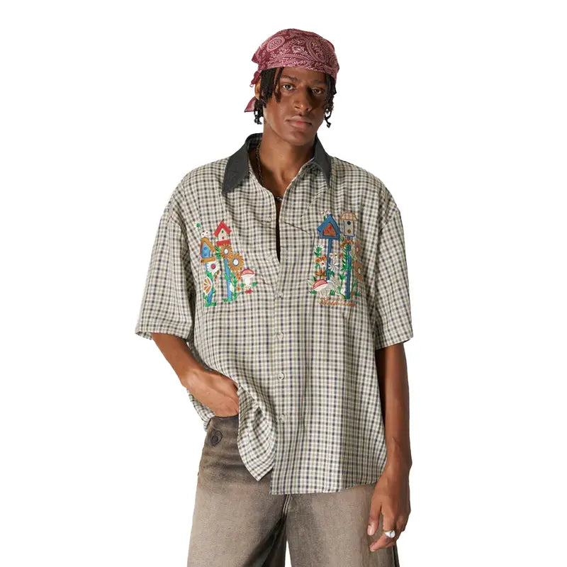 Artisan Meadow Embroidered Camp Shirt