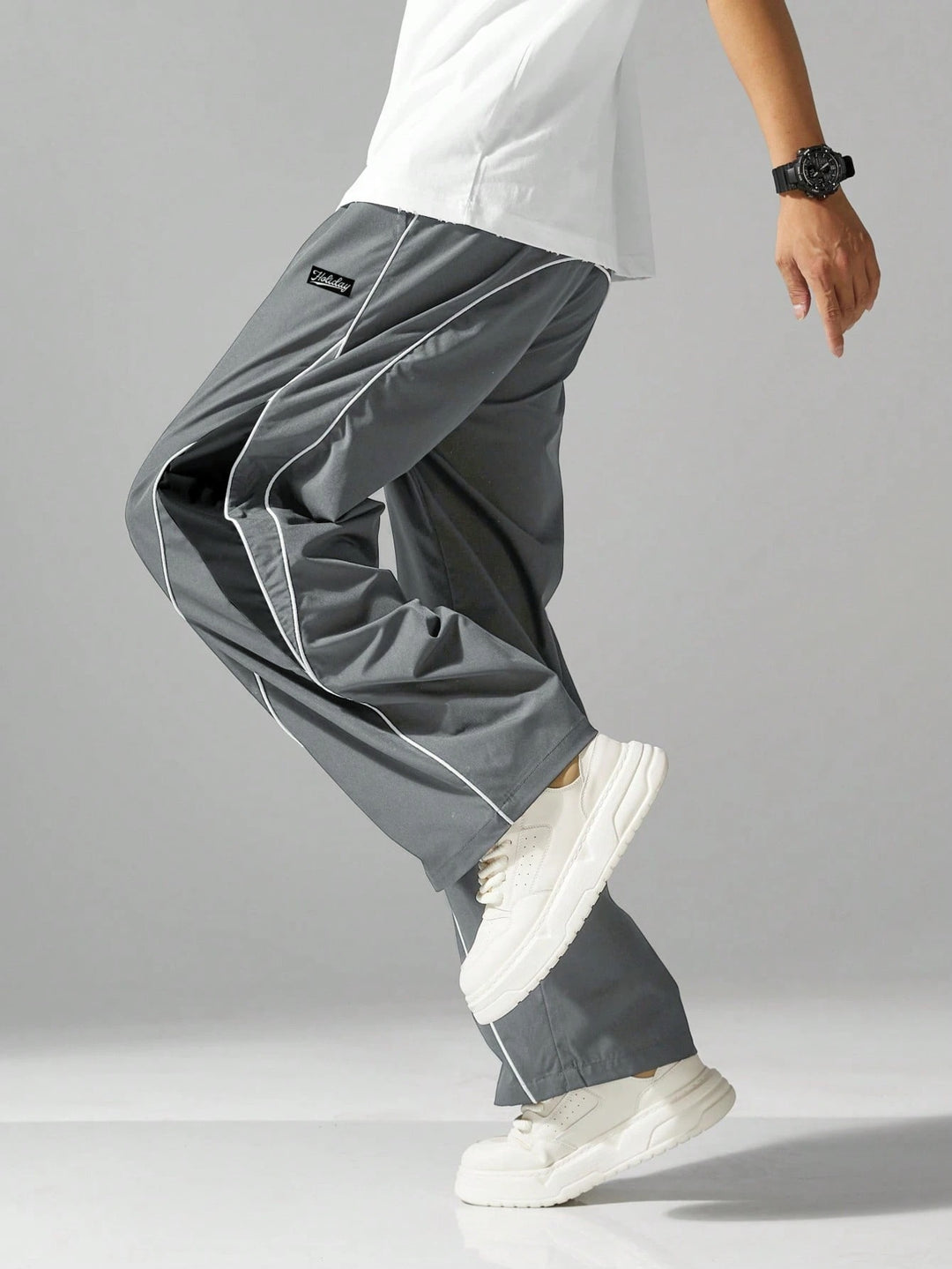 Wide-Leg Performance Track Pants