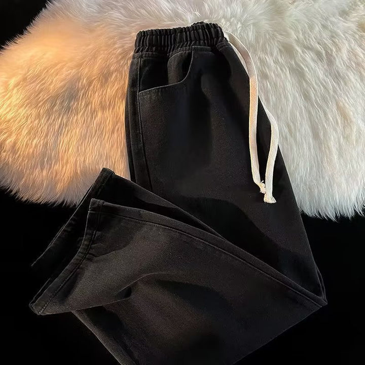 Vintage Wash Baggy Denim Jeans