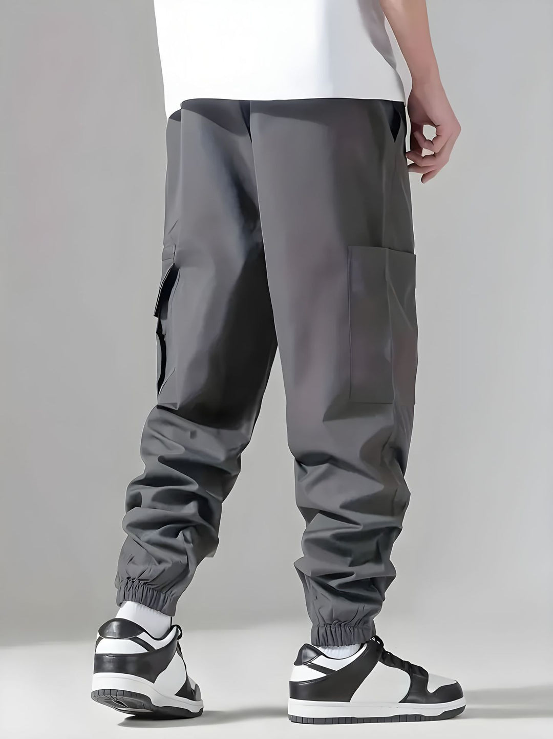 Drawstring Waist Cargo Pants