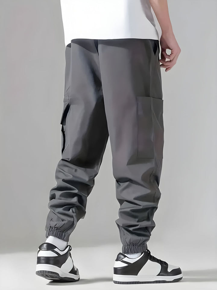 Drawstring Waist Cargo Pants