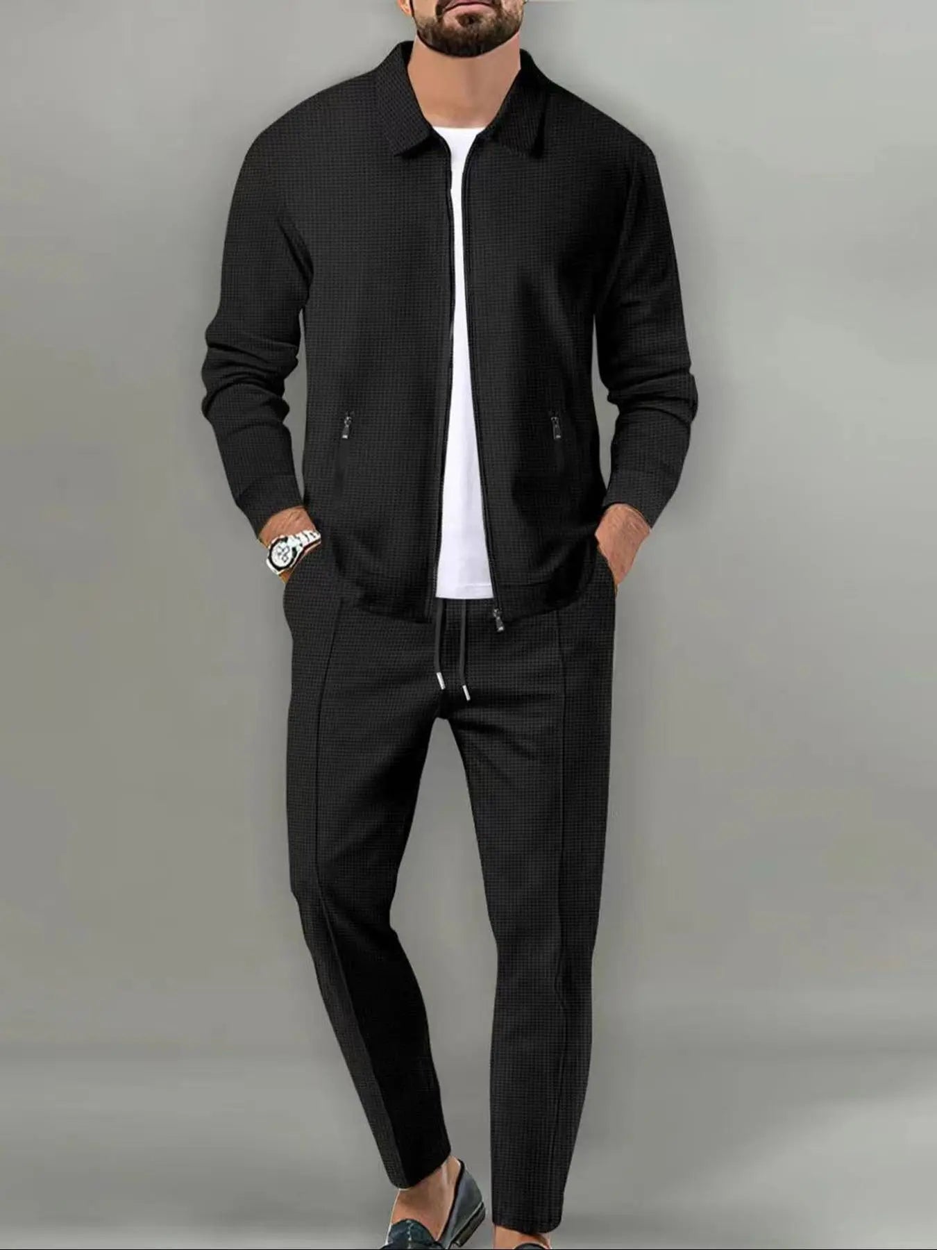 Luxe Zip Knit Tracksuit Set