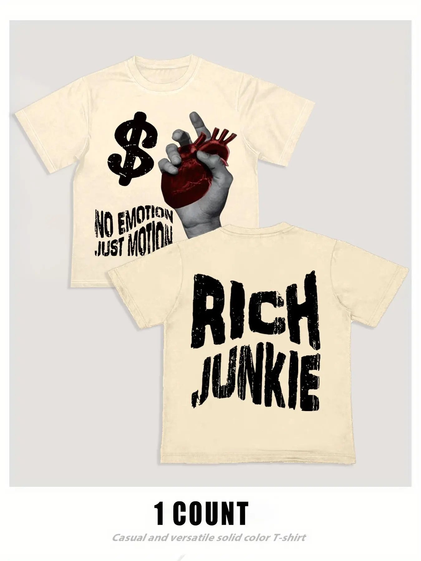 Rich Junkie Oversized Graphic Tee