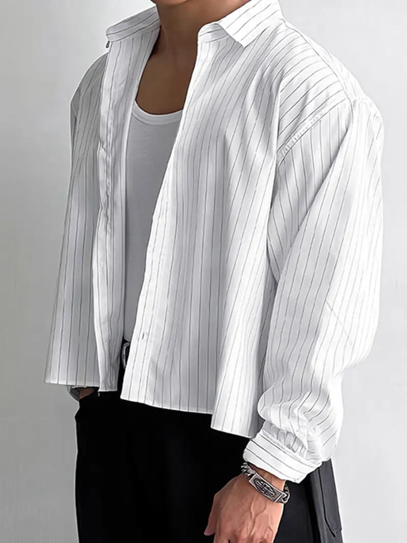 LuxeStripe Overshirt