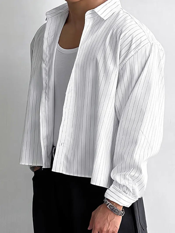 LuxeStripe Overshirt
