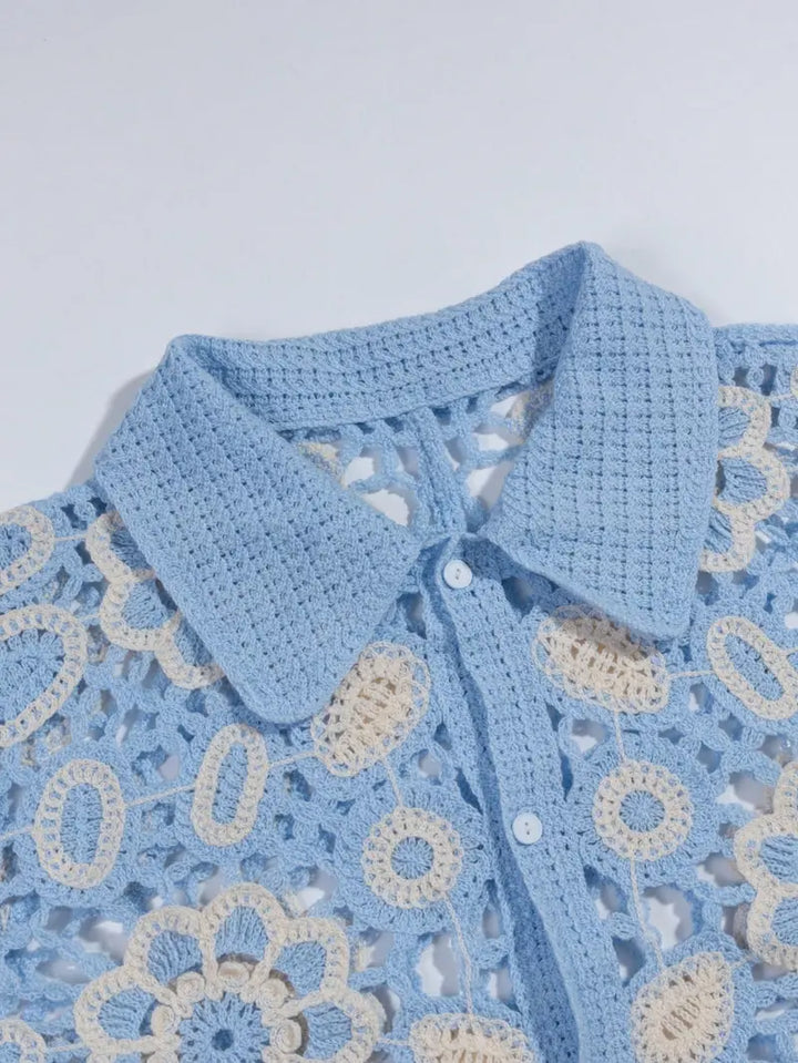 Crochet Knit Shirt