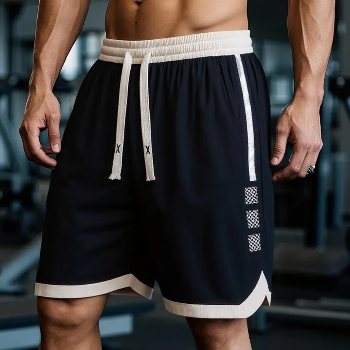 Colorblock Casual Athletic Shorts