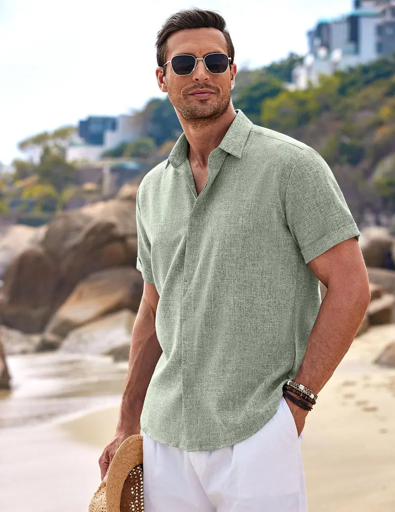 Coastal Breeze Linen Shirt