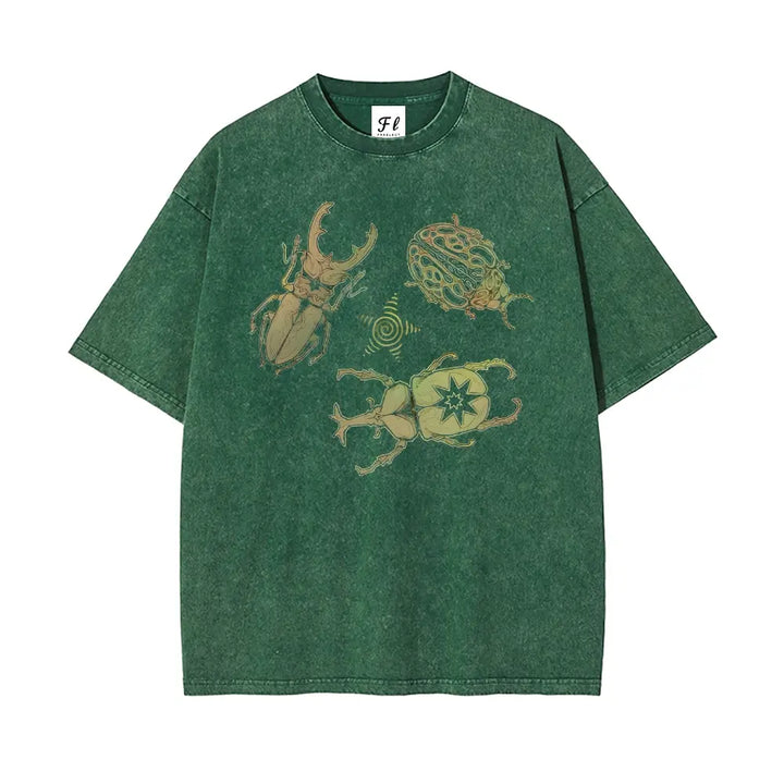 Vintage Insect Graphic Washed Tee