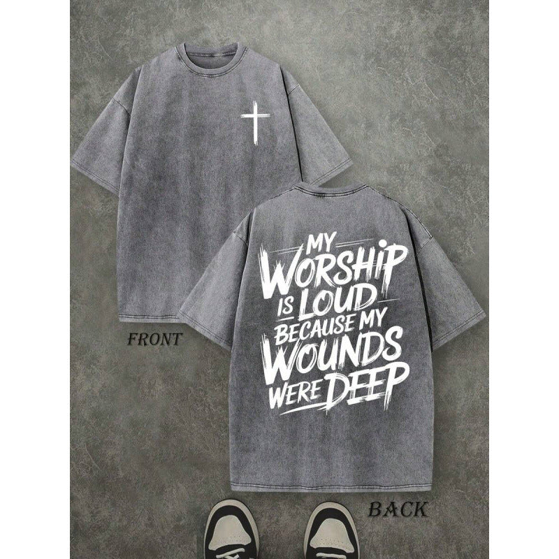 Worship Is Loud Vintage Faith Graphic Tee