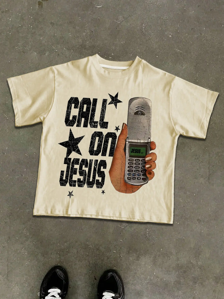 Call on Jesus Vintage Graphic Tee
