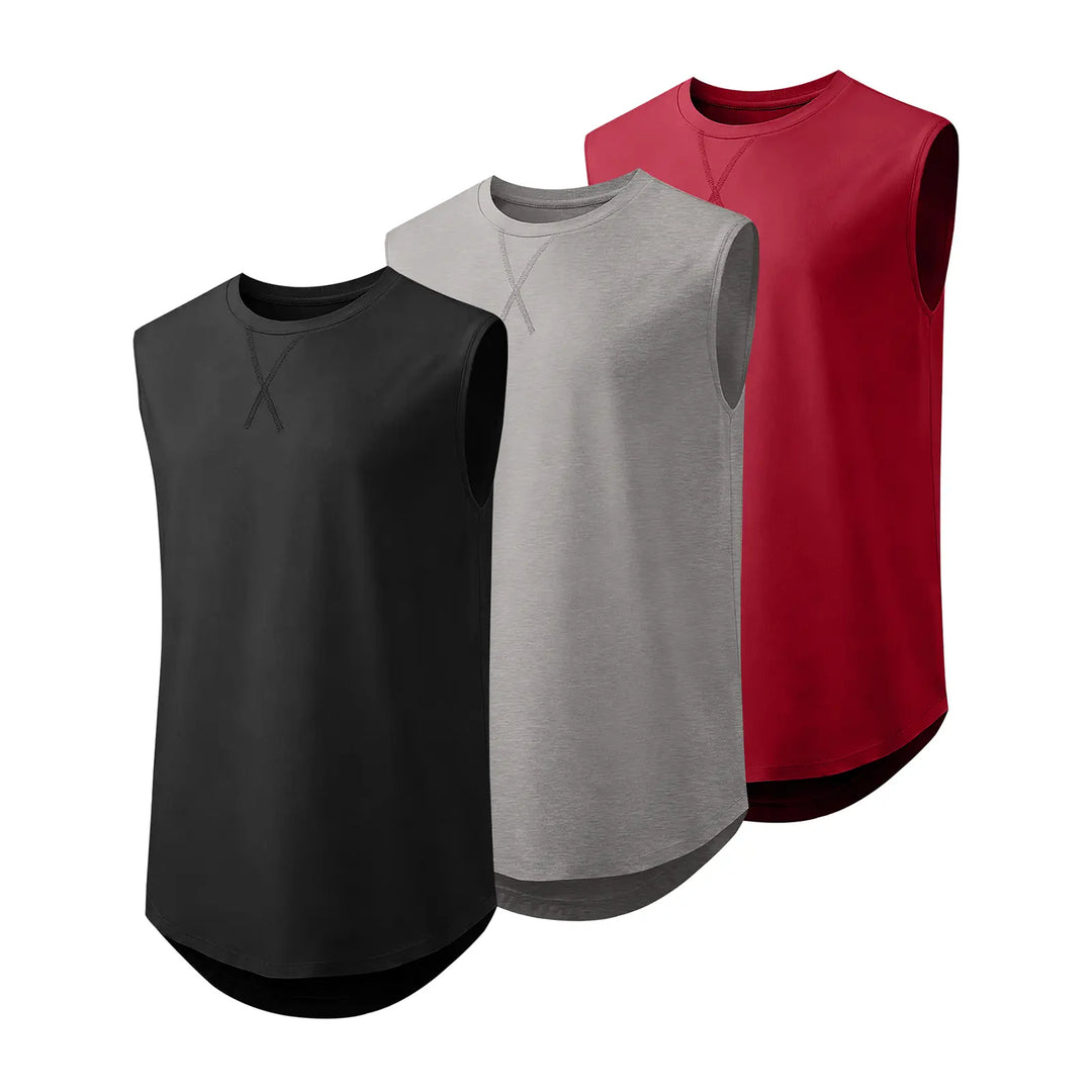 Extended Curve Hem Muscle Tee
