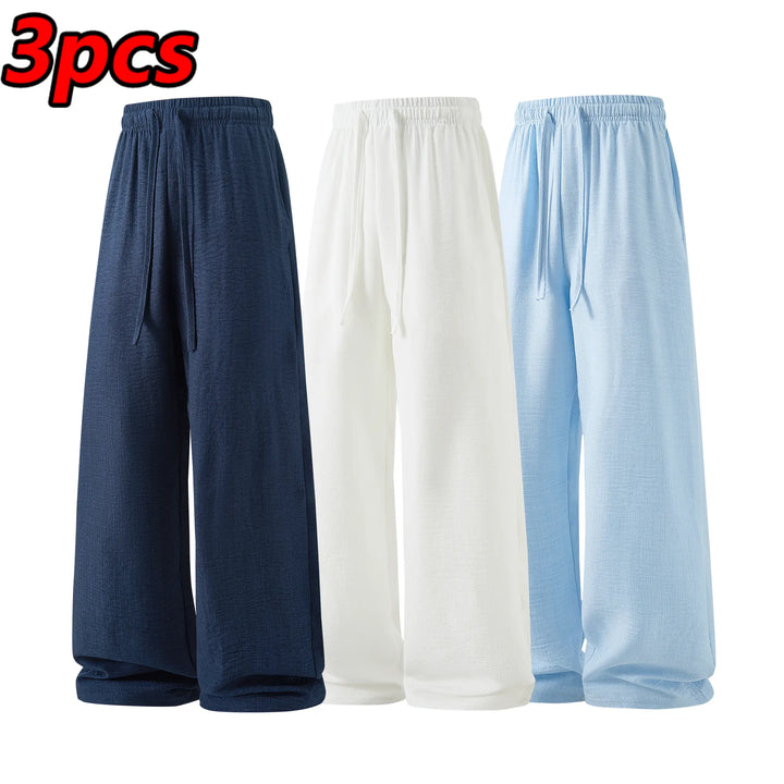 RELAXED FIT LINEN PANTS